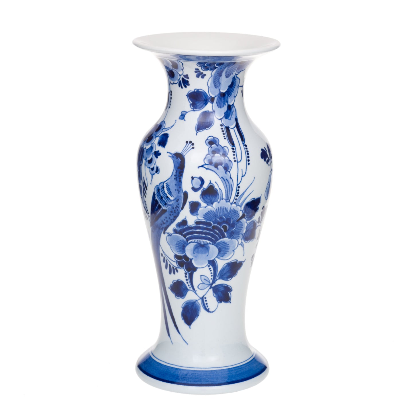 Flower & Peacock Vase