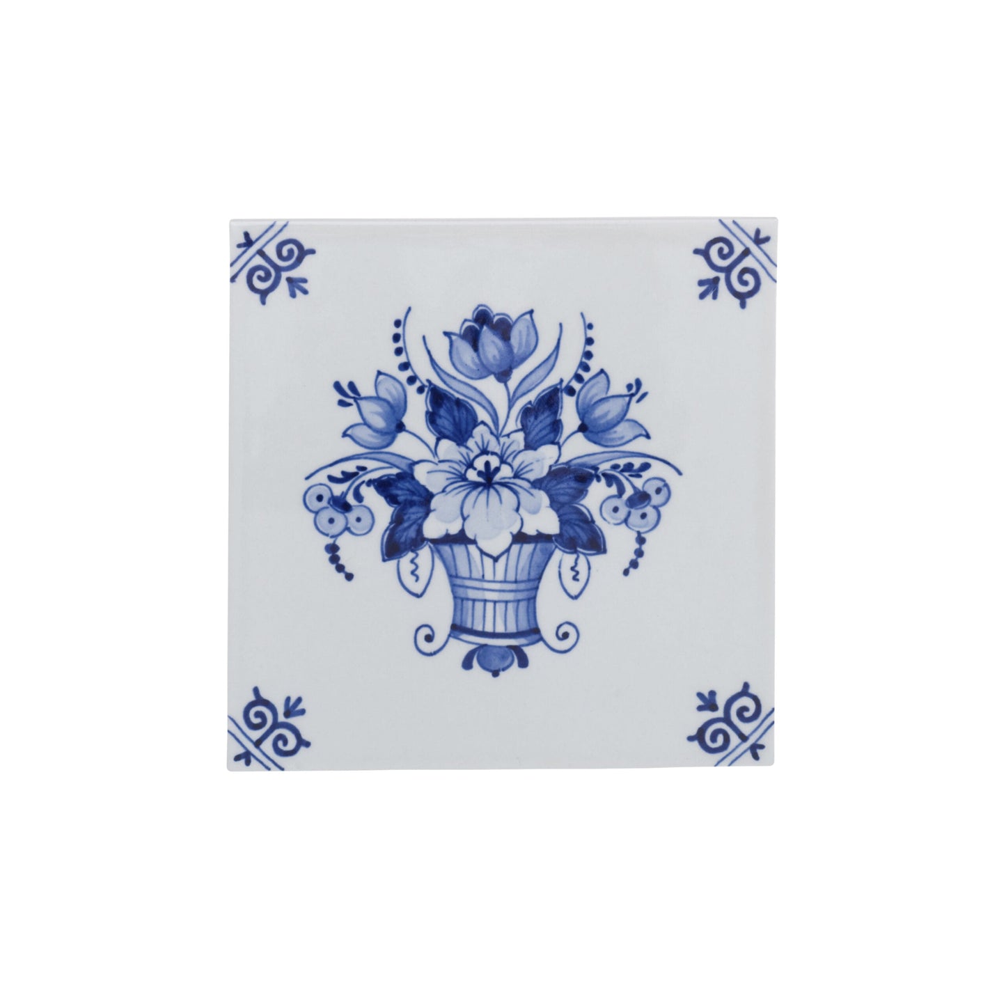 The Original Blue Tile flower basket