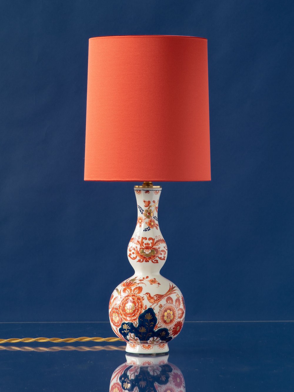 Small Table Lamp from Vintage Royal Delft Imari "Pijnacker"—Robin