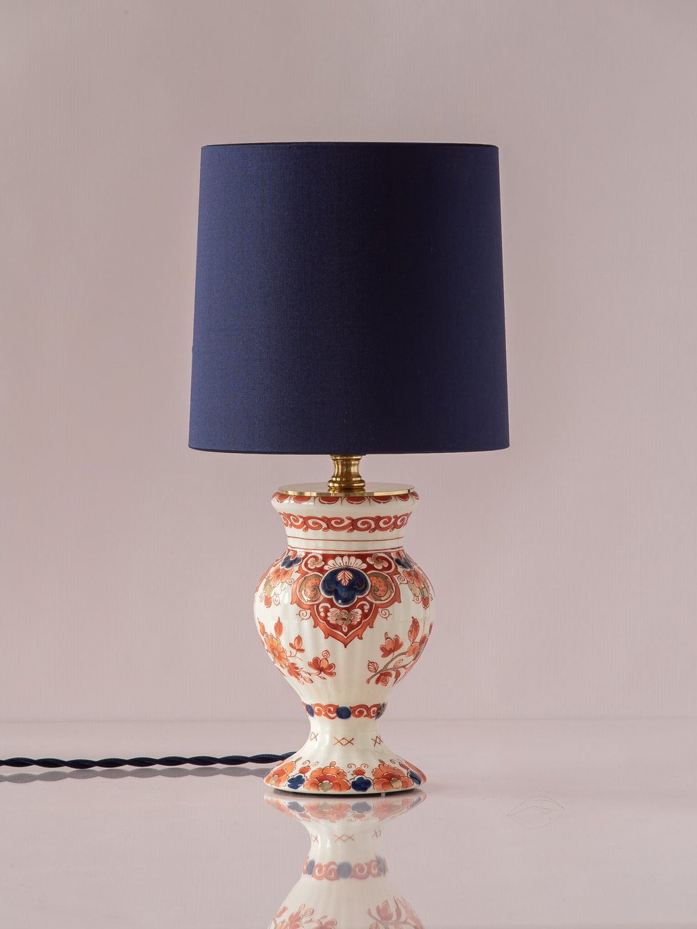 Small Table Lamp from Vintage Royal Delft Imari "Pijnacker"—Dionysus