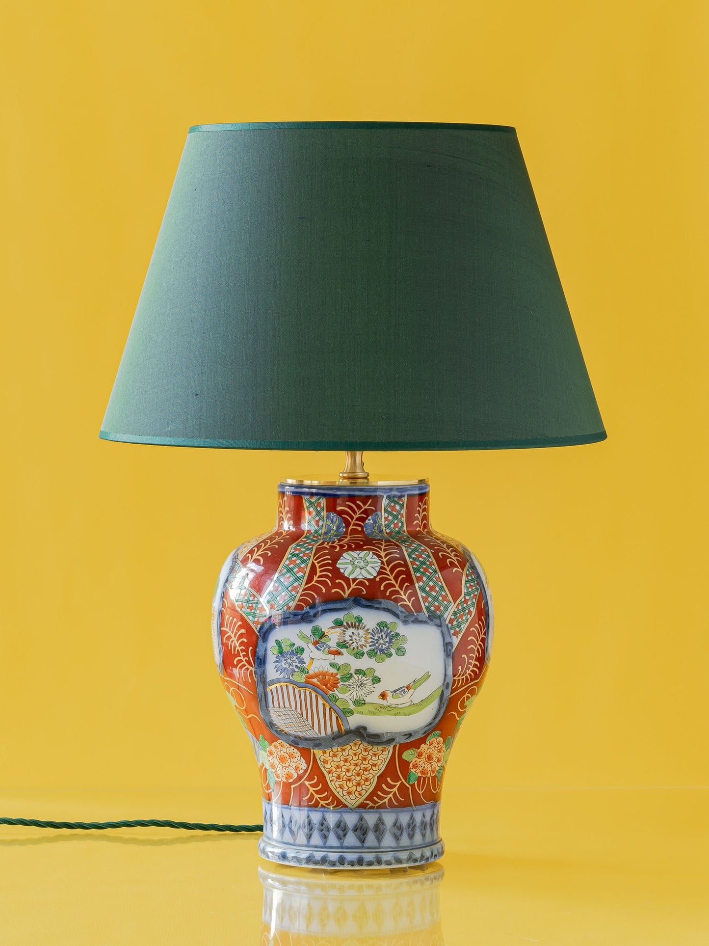 Table Lamp from Antique Delft Petrus Regout Chinoiserie—Petrus