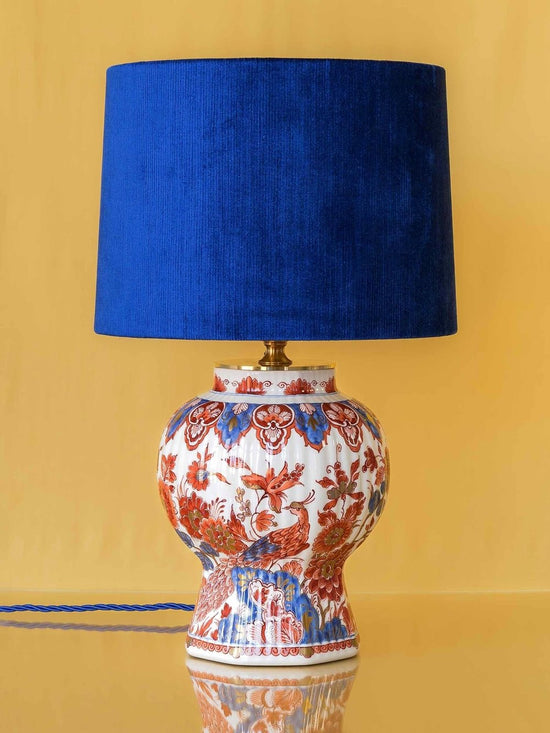 Table Lamp from Vintage Royal Delft Imari "Pijnacker"—Kujaku