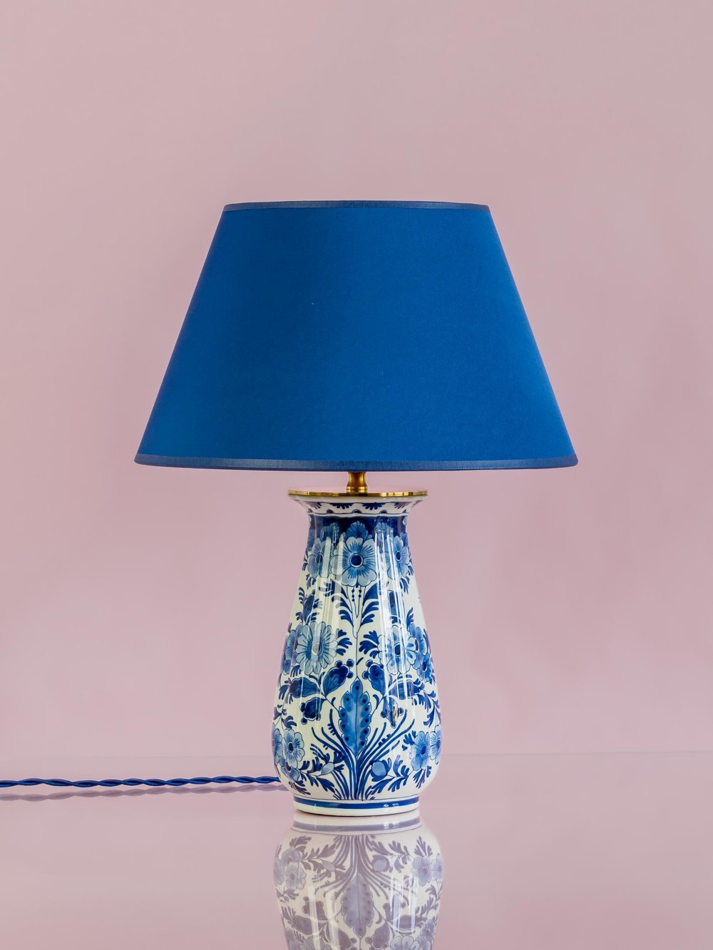 Table Lamp from Vintage Royal Delft Blue—Floris