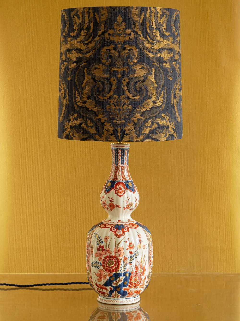 Large Table Lamp from Vintage Royal Delft Imari "Pijnacker"—Florence