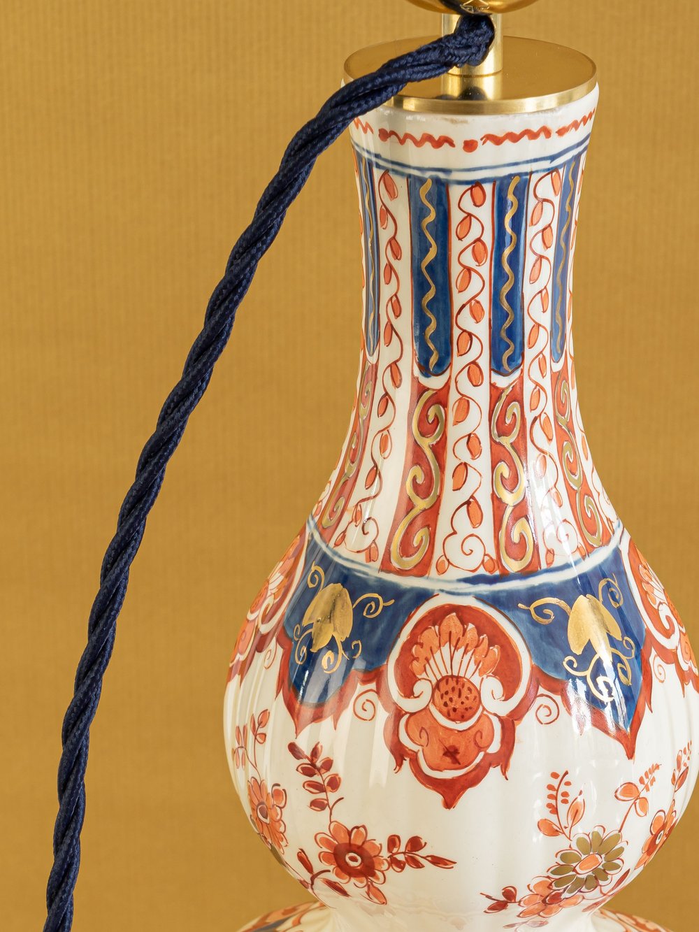 Large Table Lamp from Vintage Royal Delft Imari "Pijnacker"—Florence