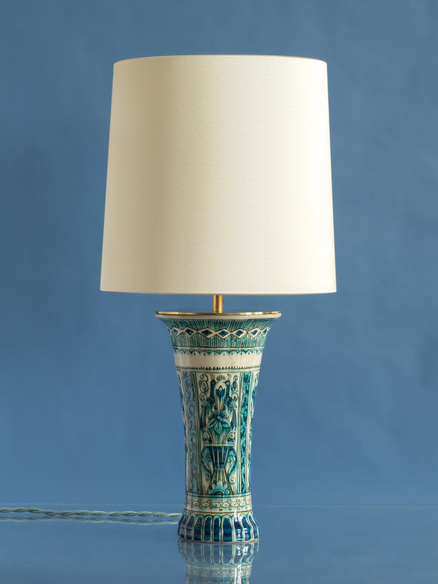 Table Lamp from Antique Royal Delft Oud Perzisch (Nieuw Delft)–Luna