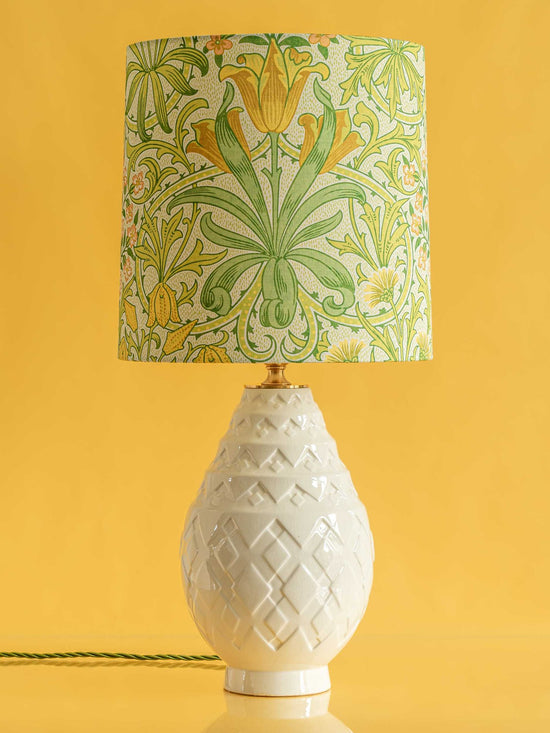 Table Lamp from Charles Catteau Vintage Boch Frères Keramis Pineapple Vase—Ananas