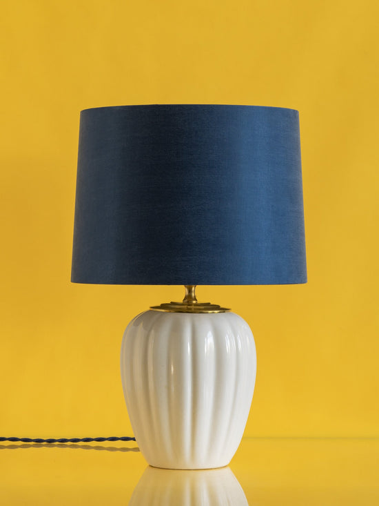 Table Lamp from Vintage Royal Delft White—Plain Jane