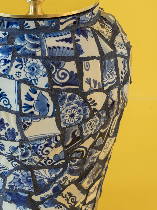Table Lamp made from Vintage Royal Delft Ceramic Pieces—Lil' Kim, the 2nd